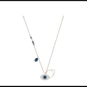 swarovski evil eye necklace in its original box